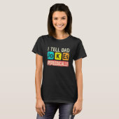 Ik Vertel Vader Grappen Periodiek Scheikunde Docen T-shirt (Voorkant volledig)
