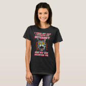 Ik vertelde mijn kat dat ik het internet heb uitge t-shirt (Voorkant volledig)