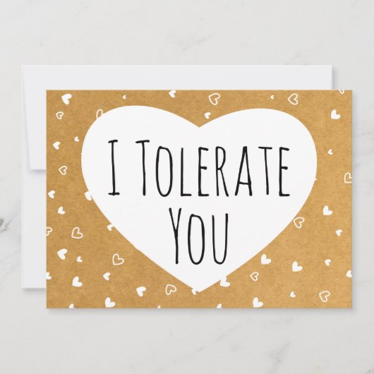 Ik vertolk je grappig Sarcastic Vday Feestdagenkaart (Voorkant)