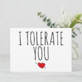 Ik vertolk je grappig Sarcastic Vday Feestdagenkaart (Staand voorkant)