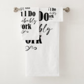 Ik vertolk niet altijd stoutmoedige mensen bad handdoek (Insitu)