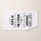 Ik vertolk niet altijd stoutmoedige mensen bad handdoek (Handdoek)