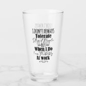 Ik vertolk niet altijd stoutmoedige mensen glas (Achterkant)