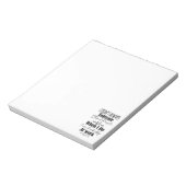 Ik vertolk niet altijd stoutmoedige mensen notitieblok (Linkerzijde)