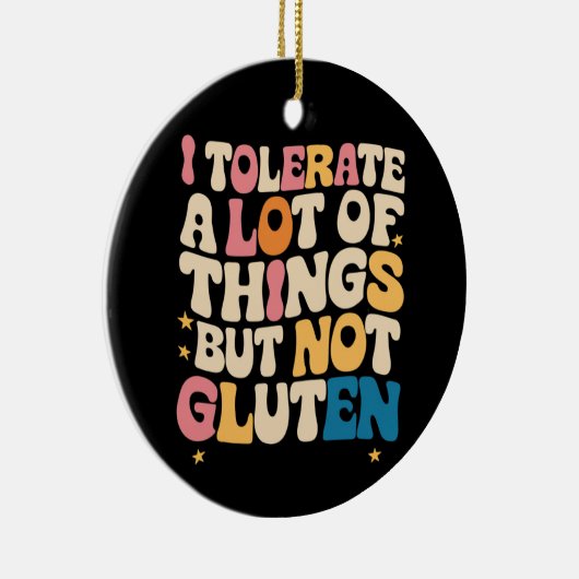 Ik vertolk veel dingen, maar niet luten keramisch ornament (Rechts)