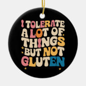 Ik vertolk veel dingen, maar niet luten keramisch ornament (Voorkant)