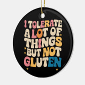 Ik vertolk veel dingen, maar niet luten keramisch ornament (Links)