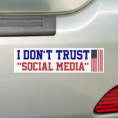 Ik vertrouw geen Sticker voor sociale media (Op auto)