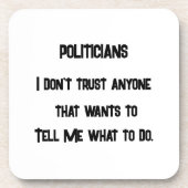 Ik vertrouw het niet bier onderzetter (Voorkant)