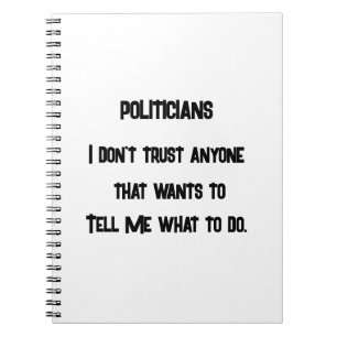 Ik vertrouw het niet notitieboek