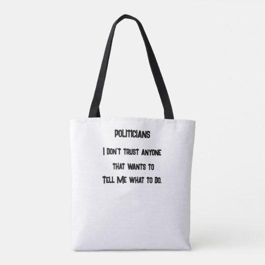 Ik vertrouw het niet tote bag (Achterkant)