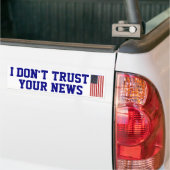 Ik vertrouw je Bumpersticker niet (Op Truck)
