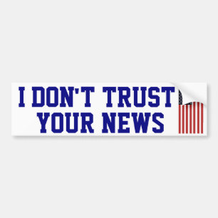 Ik vertrouw je Bumpersticker niet