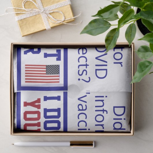 Ik vertrouw je dokter niet tissuepapier (Geschenk)