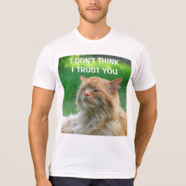 Ik vertrouw je niet Oranje Katje T-shirt