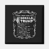 Ik vertrouw meer dan Donald Trump Anti Potus Vote  Magneet (Voorkant)