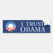 Ik vertrouw Obama Bumpersticker (Voorkant)