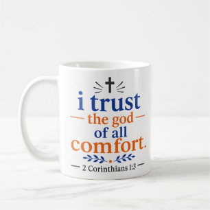 Ik Vertrouw Op De God Van Alle Troost Op geloof ge Koffiemok