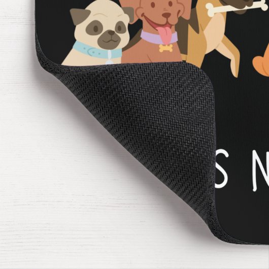 Ik vertrouw op Dogs Humans niet zo grappig Muismat (Hoek)