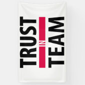 Ik vertrouw op het team spandoek (Verticaal)