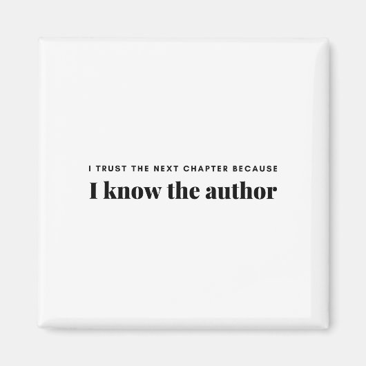 ik vertrouw op het volgende hoofdstuk omdat ik de  magneet (Voorkant)