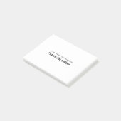 ik vertrouw op het volgende hoofdstuk omdat ik de post-it® notes (Schuin)