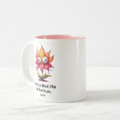 Ik vertrouw op je Christelijke Schrift Tweekleurige Koffiemok (Voorkant links)