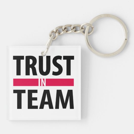 Ik vertrouw op team sleutelhanger (Achterkant)