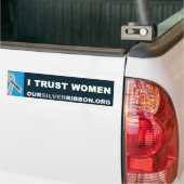 Ik vertrouw vrouwen bumpersticker (Op Truck)