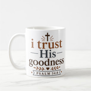 Ik Vertrouw Zijn Goedheid Moderne Christelijke Typ Koffiemok
