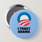 IK VERTROUWEN OBAMA RONDE BUTTON 4,0 CM (Voorkant /achterkant)