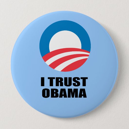 IK VERTROUWEN OBAMA RONDE BUTTON 4,0 CM (Voorkant)