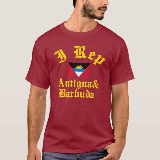 Ik vervang Antigua en Barbuda T-shirt (Voorkant)