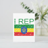 Ik vervang Ethiopië Briefkaart (Staand voorkant)