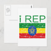 Ik vervang Ethiopië Briefkaart (Voorkant / Achterkant)