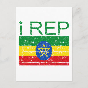 Ik vervang Ethiopië Briefkaart