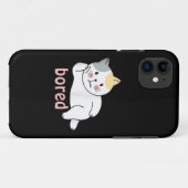 Ik verveel me schattige Kitty Kat Dier Case-Mate iPhone Case (Achterkant (horizontaal))