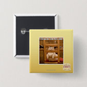 Ik verveel me. vierkante button 5,1 cm (Voorkant /achterkant)