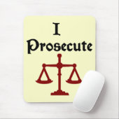 Ik vervolgt advocaat Mousepad Muismat (Met muis)