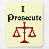 Ik vervolgt advocaat Mousepad Muismat (Voorkant)