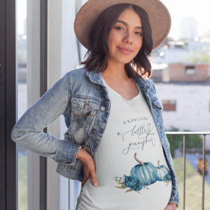 Ik verwacht een kleine pompoen baby jongen t-shirt