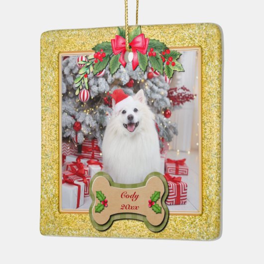 Ik verweed je een vrolijk kerst gepersonaliseerd h keramisch ornament (Links)