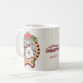 Ik verweed je een vrolijk kerst gepersonaliseerd h koffiemok (Voorkant links)