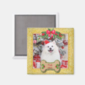 Ik verweed je een vrolijk kerst gepersonaliseerd h magneet (Voorkant / Achterkant)