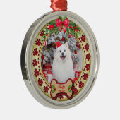 Ik verweed je een vrolijk kerst gepersonaliseerd h metalen ornament (Rechts)