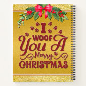 Ik verweed je een vrolijk kerst gepersonaliseerd h notitieboek (Achterkant)