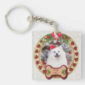 Ik verweed je een vrolijk kerst gepersonaliseerd h sleutelhanger (voorkant)