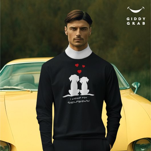 Ik verweef mijn Vriendin Schattige Hondenpaar Vale Trui