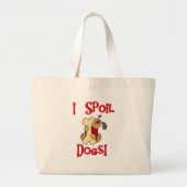 Ik verwen honden grote tote bag (Voorkant)
