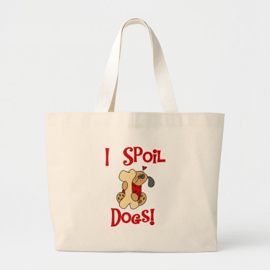 Ik verwen honden grote tote bag (Voorkant)